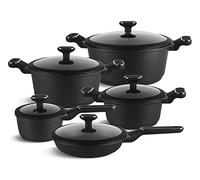 Edenberg 005631 Lot de 10 Casseroles et Poêles à Induction Revêtues pour une Meilleure Vue