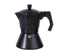 EDENBERG - Cafetière à induction Marble - Cafetière en aluminium pour 6 tasses à expresso - 600 ml - Petit moka de voyage - Acier inoxydable - avec soupape de pression pour la sécurité - Compatible