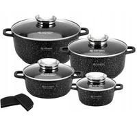 Edenberg EDENBERG Stonetec Line EB-8142 Lot de 10 casseroles à induction de luxe