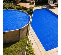 EDENEA - Bâche à Bulles Solaire Piscine 6 x 3 m - Epaisseur Pro 400 Microns - Bleu - Recoupable - Oeillets Offerts