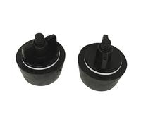 EDENEA - Bouchon Hivernage Piscine 1" 1/2-50 - Lot de 2 - Conique Diamètre Bas 40mm Haut 49 mm - Idéal pour Buse de Refoulement et Prise Balai Piscine - Caoutchouc - Expansion Molette Papillon