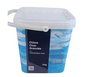 EDENEA Chlore Choc Piscine - Granulés - Seau 5 kg - Chlore Rapide Effet Immediat - Gamme Traitement Piscine Essentiel