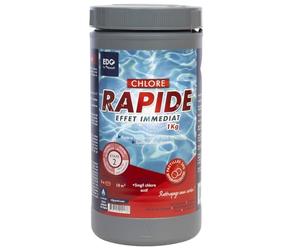 EDENEA - Chlore Rapide Piscine - Chlore Choc - Spécial Eaux Vertes - Boite 1kg - Pastilles 20g - Effet Immediat - EDG