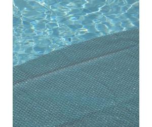 EDENEA - Couverture Solaire Piscine Gris Silver - Epaisseur Renforcée 215 Microns - Bâche Piscine Bulles (Ronde Ø 457 cm)