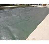 Edenea - Couverture Solaire Piscine - Gris Silver - Rectangle - Epaisseur 350 Microns Haute Performance-Œillets Offerts-Idéale Piscine Hors Sol et Enterrée - Bache Piscine Solaire Bulles (8 x 4 m)