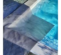 Edenea - Couverture Solaire Piscine - Gris Silver - Rectangle - Epaisseur 350 Microns Haute Performance-Œillets Offerts-Idéale Piscine Hors Sol et Enterrée Coque Béton Liner - Bache Bulles 6 x 4 m