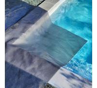 EDENEA - Couverture Solaire Piscine - Gris Silver - Rectangle - Epaisseur 350 Microns Haute Performance -Œillets Offerts- Piscine Hors Sol et Enterrée - Bache Piscine Solaire - Bache Bulles (6 x 3 m)