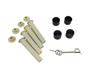 EDENEA - Kit Pièces Détachées Barrière Sécurité Piscine - Clôture De Sécurité Bassin - Loquet Capuchons Bouchons Chevilles - pour EDG by Aqualux Nora