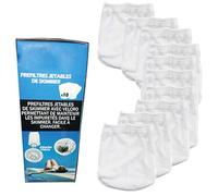 EDENEA Sac Préfiltres Jetables pour Panier Skimmer Piscines - Améliore la qualité de Pré Filtration pour Une Eau Plus Limpide - Les 10 Sacs