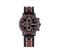 Edenholzer - Montre Chronographe Madeira avec Bracelet en Bois - Homme - Accessoires - Brun - Taille: ONE Size