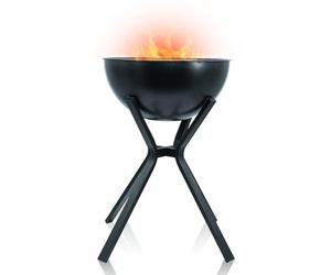 Edenoutdoor Brasero, foyer, anneau de feu, plancha, fonction barbecue, brasero, poêle à bois, brasero, décoration, terrasse, four extérieur, rangement, Firepit, acier, 85 × 58 × 58 cm, Excellence