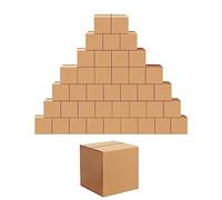 Edenseelake Lot de 40 petites boîtes d'expédition en carton Marron 15,2 x 15,2 x 15,2 cm