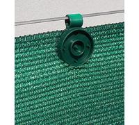 edenvista Clips de Fixations traités Anti-UV pour Brise Vue de 90 à 350 g/m2 | Lot de 20 Pièces, Couleur Vert.