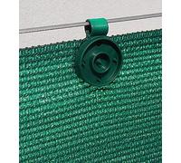 edenvista Clips de Fixations traités Anti-UV pour Brise Vue de 90 à 350 g/m2 | Lot de 200 Pièces, Couleur Vert.