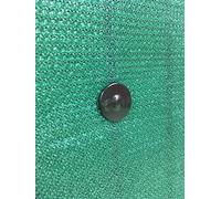 edenvista Fixations Brise Vue GRIPNET, Traités Anti-UV pour Panneaux grillagés (diamètre Tige 5mm) | Lot de 100 Pièces, Couleur Noir.