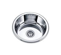 Edesa 950270013 Comptoir | Modèle K2 SE 45 1C | 1 Cuve ronde | Évier de cuisine 18 cm de profondeur | Largeur de 45 cm | Finition en acier inoxydable