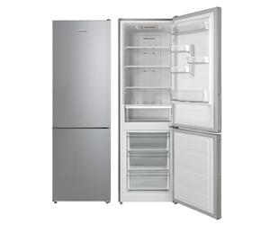 EDESA EFC-1821 NF EX/Combi TOTAL No Frost Réfrigérateur de 1,88 m avec régulation électronique de température LED intérieure, poignée intégrée dans la porte, capacité de 310 l, largeur 59,5 cm