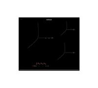 Edesa EVT-6328 B/A Plaque vitrocéramique radiante avec cadre biseauté avant, 3 spots, panneau de contrôle type Touch, 9 niveaux de puissance, verrouillage de sécurité, indicateur de chaleur résiduelle