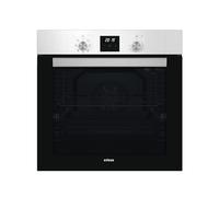 Edesa Four multifonction EOE-6040 X/A, 80 L, 7 programmes de cuisson, affichage LED, émail, ETC, facile à nettoyer, porte en verre noir, panneau de contrôle inoxydable, couleur inox, noir
