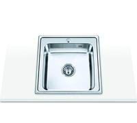 Edesa Veleta SE 50 1C Lavabo sur plan de travail Plaza en acier inoxydable - Évier - Lavabo sur plan de travail, Place, acier inoxydable, acier inoxydable, 1 bac, Plaza