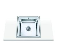 Edesa Veleta SE 50 1C Lavabo sur plan de travail Plaza en acier inoxydable Évier Lavabo sur plan de travail, Place, acier inoxydable, acier inoxydable, 1 bac, Plaza