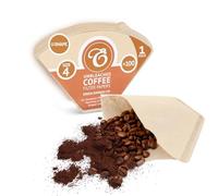 EDESIA ESPRESS - 100 filtres à café coniques en papier - non blanchis - taille 4