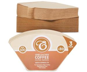 EDESIA ESPRESS - 240 filtres à café coniques - en papier non blanchi - pour Melitta Aromaboy - taille 100