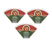 EDESIA ESPRESS - 300 Filtres à Café Coniques en Papier - Filtre Café N°4 pour Cafetière Manuelle, Pour-Over et Brassage Doux - Taille 4 Blanc