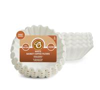 EDESIA ESPRESS - 400 filtres à café en papier - forme corbeille - 8 à 12 tasses - 80/200 mm