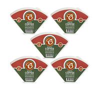 EDESIA ESPRESS - 500 Filtres à Café Coniques en Papier - Filtre Café N°4 pour Cafetière Manuelle, Pour-Over et Brassage Doux - Taille 4 Blanc