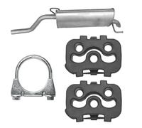 EDEX Pot d’échappement arrière pour Fiat Grande Punto 1 I Hayon 1.4 (2005-2015)