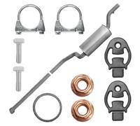 EDEX Pot d’échappement central pour Volvo V50 1 I Break 1.6 D (2005-2012)