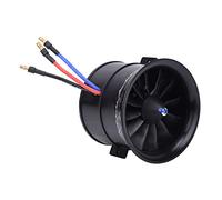EDF 70 mm Hélice à 12 Pales avec Moteur de Démarrage pour Avion Télécommandé, Accessoire Modèle RC, Système Léger et Équilibré pour Ducted Fan 4S ou 6S (KV3400 4S EDF 70 Gainable)