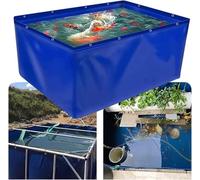 EdfYHSL Bassin à poissons en toile, bassin à poissons en toile, réservoir de stockage d'eau pliable, réservoir de stockage d'irrigation de jardin, cadre non inclus (2 x 2 x 1 m)