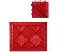 EdfYHSL Paillasson à emboîtement imperméable Tapis de bienvenue pour entrée paillasson antidérapant, tapis pour joints modulaires 3 en 1, paillasson pour extérieur résistant pour garage domestique