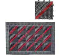 EdfYHSL Paillasson à encastrer imperméable pour porte de bienvenue pour tapis antidérapant pour extérieur, tapis de porte d'entrée commercial pour extérieur (75 x 120 cm/30 x 47 pouces)
