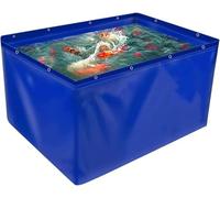 EdfYHSL Toile pour étang à poissons hors sol - Réservoir de stockage d'eau portable pliable - Étang d'aquaculture - Cadre non inclus (3 x 1 x 1 m)