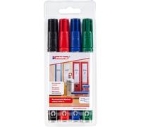 [EDG-4216000-ASS] EDDING Etui de 4 Marqueurs Permanent 2000 C Corps Alu Point...
