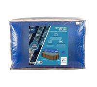 EDG by AQUALUX INTERNATIONAL Bache Solaire 295x478 Bleue Foncée 180 Microns sans Ourlet EDG pour Piscine Tubulaire 305X488 Gamme EDG Confort