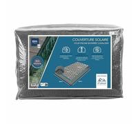 EDG by AQUALUX INTERNATIONAL Bache Solaire 295x595 Gris Translucide 300 Microns Bordée 4 côtés pour Piscine enterrée 300x600 Gamme EDG Premium