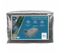 EDG by AQUALUX International Bache Solaire 295x695 Gris Translucide 300 Microns Bordée 4 côtés pour Piscine enterrée 300x700 Gamme EDG Premium