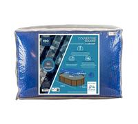 EDG by AQUALUX INTERNATIONAL Bache Solaire 350x720 Bleue Foncée 180 Microns sans Ourlet EDG pour Piscine Tubulaire 360X730 Gamme EDG Confort
