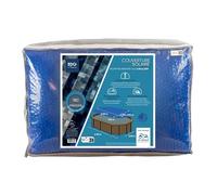 EDG by AQUALUX INTERNATIONAL Bache Solaire 365x600 Bleue Foncée 180 Microns sans Ourlet EDG pour Piscine Tubulaire 375X610 Gamme EDG Confort