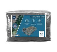 EDG by AQUALUX INTERNATIONAL Bache Solaire 395x795 Gris Opaque 300 Microns Bordée 4 côtés pour Piscine enterrée 400x800 Gamme EDG Premium