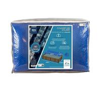 EDG by AQUALUX INTERNATIONAL Bache Solaire 460x800 Bleue Foncée 180 Microns sans Ourlet pour Piscine Tubulaire 470x810 Gamme EDG Confort