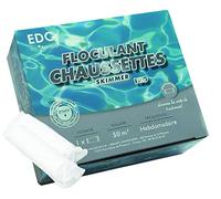 EDG by AQUALUX INTERNATIONAL Cartouches Floculantes Piscine - 1 x 1kg - Anti Impuretés Spécial Eau Trouble pour Filtres à Sable - 8 Sachets de 125g par boite - A Placer Dans le Skimmer - La Boite