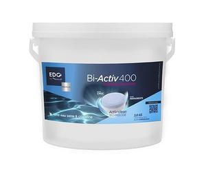 EDG by AQUALUX INTERNATIONAL Chlore Choc Et Multi Fonctions Longue Durée Piscine - Double Effet - Seau 2,8 kg - Méga Galets 400g - Sachet Hydrosoluble sans Contact - Traitement Permanent Bassin