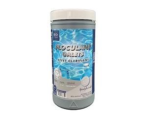 EDG by AQUALUX INTERNATIONAL - Galet Floculant Clarifiant Piscine - 8 Galets Longue Durée 125 g - 1kg - sans Sachet - Spécial Eau Cristalline - Double Effet Floculation Clarification