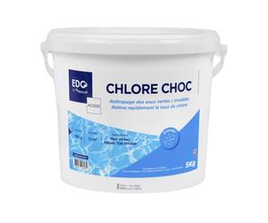 EDG - Chlore Choc Piscine - Spécial Eau Verte - Action Rapide - Granulés - Seau 5kg - Gamme Traitement Et Accessoires Piscine EDG Access
