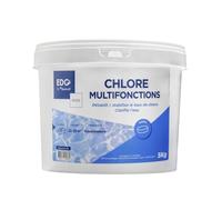 EDG - Chlore Piscine Multifonctions - Désinfecte - Clarifie - Galet 200g - Seau 5 Kg- Action Permanente Longue Durée - Multiactions - Gamme Access